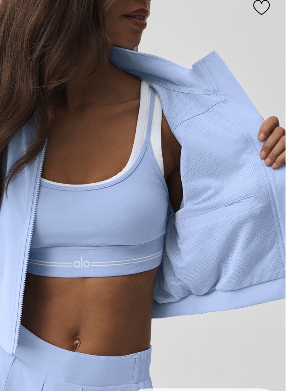 ALO Yoga Club House Jacket in WHITE - Picture 9 of 11